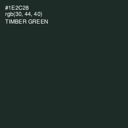 #1E2C28 - Timber Green Color Image